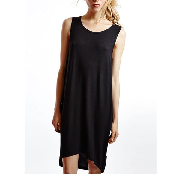 Vero Moda Dresses & Skirts - Vero Moda, Jani black midi scoop neck Summer dress sz small